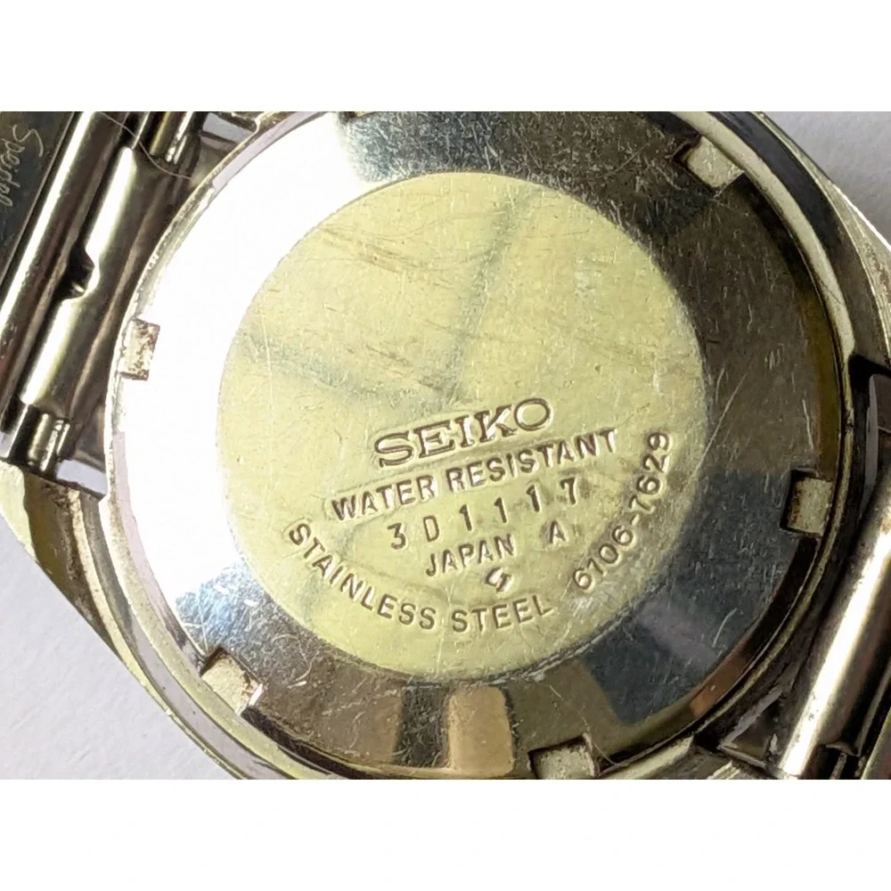 Seiko DX Wristwatch Mens 1973 Vintage Retro Automatic 17 Jewels 6106-7829 Japan